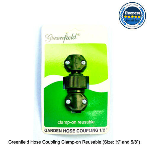 Greenfield Hose Coupling Clampon Reusable (Choose Size ½” and 5/8
