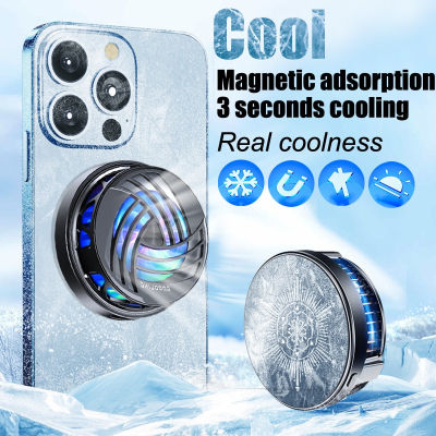 K6 พัดลมระบายความร้อนมือถือสำหรับเล่นเกม Magnetic Semiconductor ABS Quick Cooling Fan สำหรับ iPhone cooler xiaomi