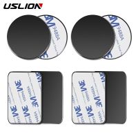 USLION Universal Iron Sheet Disk Sticker For iPhone Magnet Stand Magnetic Metal Plate For Car Phone Holder Adsorption Holder Car Mounts