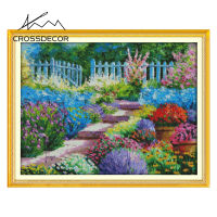 Crossdecor Cross Stitch ออกแบบใหม่รูปแบบภูมิทัศน์ Aida 14CT 11CT ผ้า Handmade ปักชุดพร้อมวัสดุสำหรับผู้เริ่มต้นตกแต่งสำหรับ Sala Wall-สีสันชนบท (2)