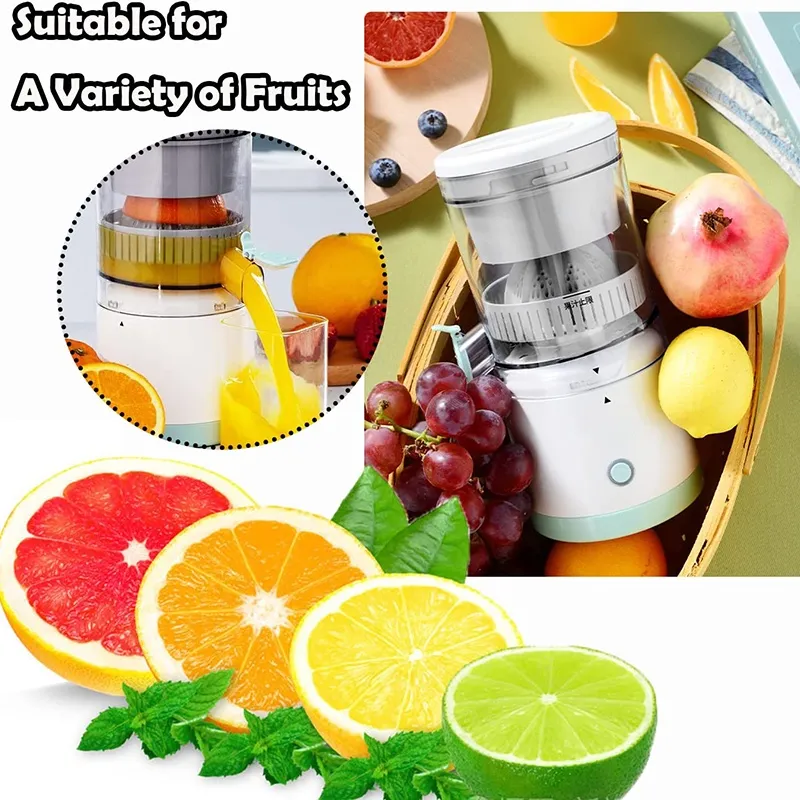 Electric Juicer Rechargeable USB Charging Wireless Portable Automatic Citrus  Orange Juice Squeezer for Lemon Lime Grapefruit - AliExpress