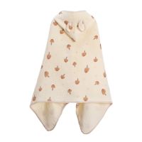 【CC】❁  N80C Newborn Hooded Soft Absorbent Infant Blankets 0-3Y Children Print Bathrobe Wrap Blanket Shower