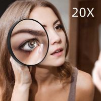 20X Magnifying Mirror With 3 Suction Cups Portable Travel Mini Makeup Mirror Round Mirror Magnification Cosmetics Beauty Tools Mirrors