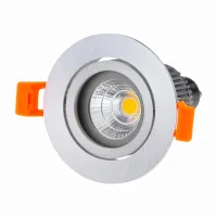 Golden Nickel White Led Downlight Frame Round Recessed GU10 MR16 Spotlight Bulb Holders Trims Adjustable GU10 Fixtures