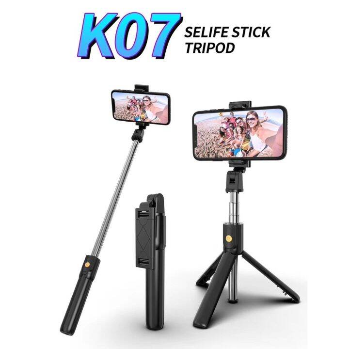 AKAPE 360 Degree Rotating Wireless K07 Portable Selfie Stick
