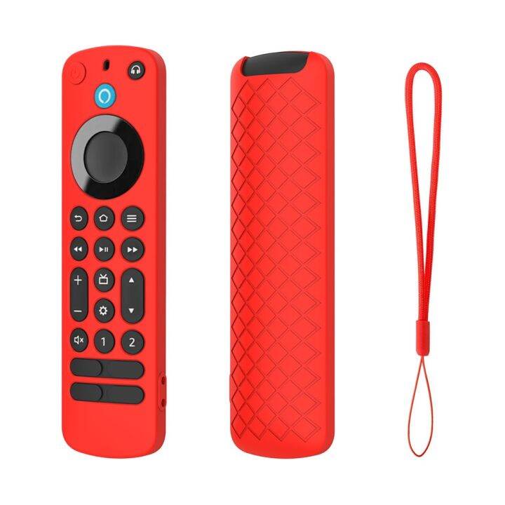 remote-control-cover-protector-silicone-protective-case-shockproof-with-lanyard-accessories-for-amazon-alexa-voice-remote-pro