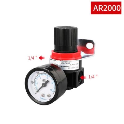 QDLJ-Ar2000 Ar3000 G1/4 6mm 8mm 10mm 12mmair Control Compressor Pressure Relief Regulator Valve With Fitting