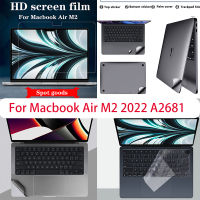 อุปกรณ์เสริมสำหรับแล็ปท็อปสำหรับ 2022 2023 MacBook Air 15 A2941 M2 13 นิ้ว A2681 M1 Air pro 13 14 A2779 A2780 A2338 A2337 แป้นพิมพ์ฝาครอบสติกเกอร์ฟิล์มกันรอย