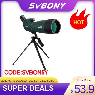 SVBONY SV28/SV28 PLUS กล้องโทรทรรศน์25-75x70ที่นั่งเดี่ยวทางไกล Bak4ที่แข็งแกร่ง FMC ขาตั้งกล้องกันน้ำอุปกรณ์ตั้งแคมป์