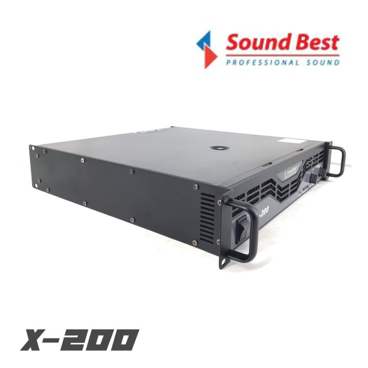 soundbest-x-200-เพาเวอร์แอมป์-2-ch-class-ab-200-2-ที่-8-โอห์ม-สินค้าใหม่แกะกล่อง-รับประกันสินค้า-1-ปี