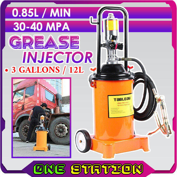 3 Gallon ( 12L ) Air Grease Pump 50:1 High Pressure Ratio Air Operated ...