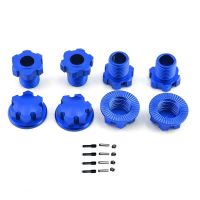 Splined Wheel Hex Hub Adapter 8654 for Traxxas 1/10 E-Revo 2.0 Maxx 1/8 Sledge Replacement RC Car Upgrade Parts Metal ,Red