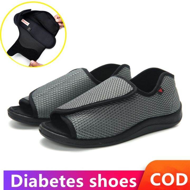 EsHi 2023 Diabetic Slippers Wide Width Men's Adjustable Diabetic Slippers Arthritis Edema