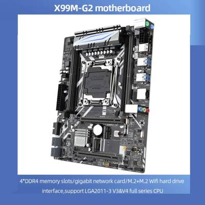 เมนบอร์ดเมนบอร์ดคอมพิวเตอร์ตั้งโต๊ะ X99 M-G2 LGA 2011-3 CPU 128GB DDR4รองรับ Intel Xeon V3 E5 & V4 SATA 3.0 NVME M.2 USB3.0ช่องเสียบ WIFI
