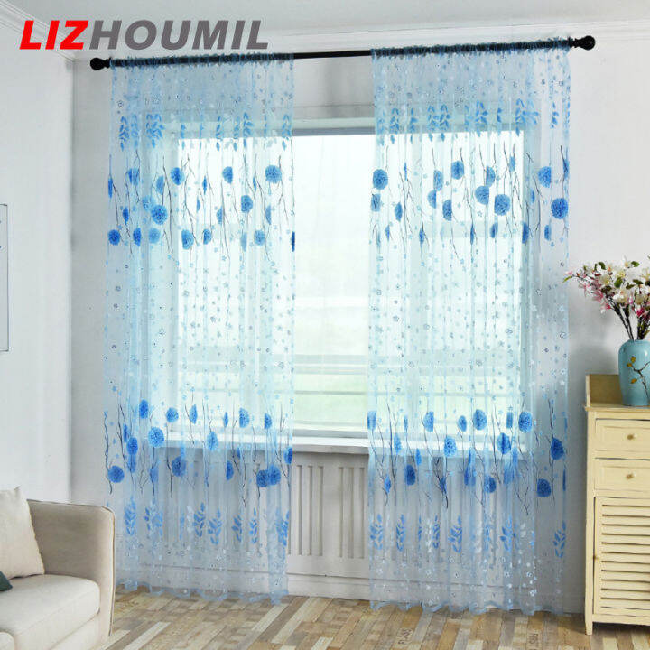 lizhoumil-พิมพ์-tulle-หน้าจอหน้าต่างแบบโปร่งใสระเบียงห้องนอนผ้าม่าน