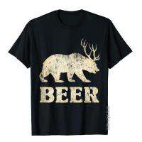 Bear Deer Funny Beer Vintage Tops &amp; Tees Faddish Novelty Cotton Men Top T-Shirts Fitness XS-4XL-5XL-6XL