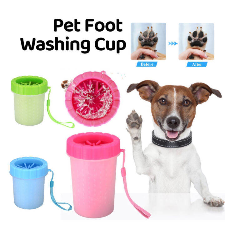 Portable Pet Foot Cleaning Cup Household Dog Paw Cleaner Pet Foot Silicone Washing Tool Lazada PH