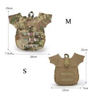 Fashion Little Devil camouflage backpack Waterproof Tactical Mini Artificial Bat Wings Double Shoulder Backpack For Teenage Girls Children