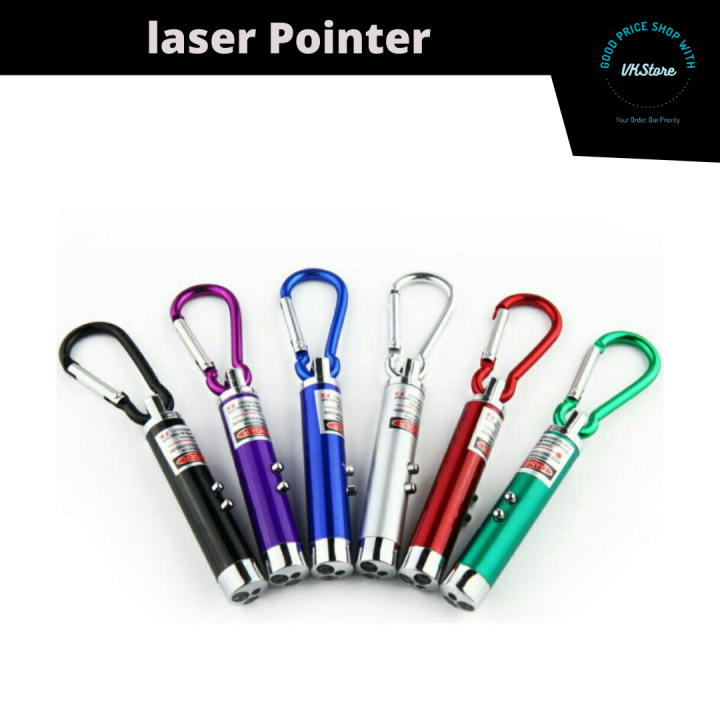 Long Range 3in1 Keychain LED Flashlight + Laser Pointer + UV Light