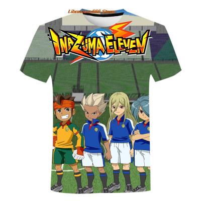 T เสื้อ 3D พิมพ์ Cool อะนิเมะ Inazuma Eleven ผู้ชายผู้หญิง Unisex สบายๆรอบคอ T เสื้อขนาดใหญ่ TShirt เด็กผู้หญิงการ์ตูนเสื้อ