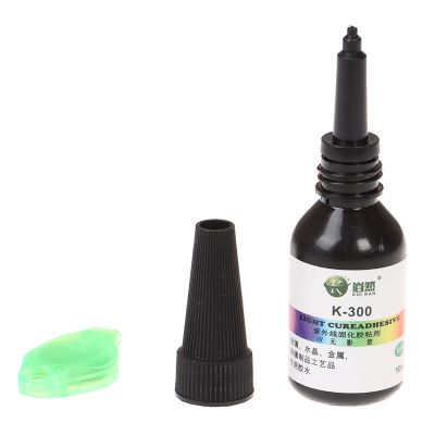 【CC】 10ml UV Glue Curing Adhesive K-300 Transparent And Glass With Flashlight