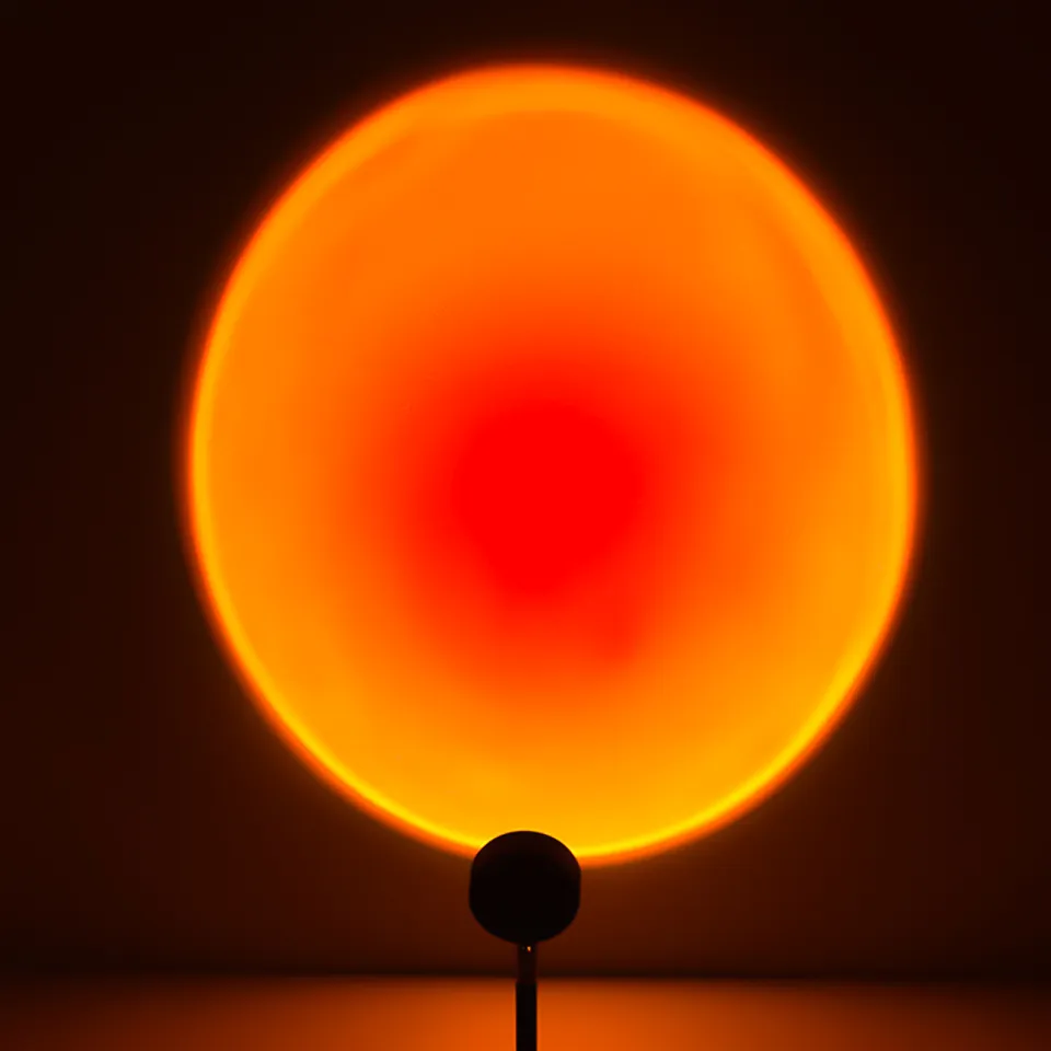 Sunset Lamp Tiktok Lamp, 360degree Chill Vibe Sunset Projection