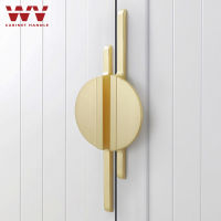 【CW】WV 1pcs Modern Gold Grey Round Cabinet Door Handle Drawer Pulls Knobs 64mm 288mm Kitchen Cupboard Furniture Handles Hardware 301