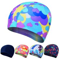 New Elastic Swimming Caps Adult Waterproof Protect Ears Long Hair Sports Summer Swim Pool Bathing Hat Silicone Rubber Swim Cap Swim Caps