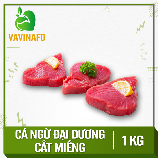 Hcm - cá ngừ đại dương cắt miếng- thích hợp làm sashimi, sushi, nướng - ảnh sản phẩm 1