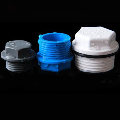 PVC Pipe Fitting -Thread Plug 1/2 3/41 Male BSP Connector Screw Plug End Cap Stop Water Jointer Adapter Plumbing Accessories