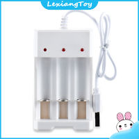 Lexiang Toys Bmax ที่ชาร์จแบตเตอรี่แบบชาร์จไฟได้ดับเบิลเอทริปเปิลเอเครื่องชาร์จแบตเตอรี่ Usb ได้3ช่องสำหรับของเล่นเด็ก