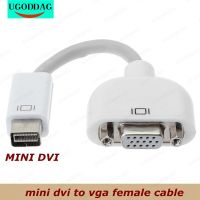 10Cm Mini DVI Pria Ke VGA RGB Perempuan HD Konektor Video Audio Adaptor untuk Apple Macbook dan Proyektor