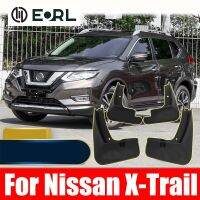 แผ่นกันกระเซ็นบังโคลนรถรถยนต์แผ่นบังโคลนบังโคลนสำหรับ Nissan X-Trail 2008-2013 T31 2014-2021อุปกรณ์เสริม T32