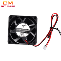 Diymore 6025 DC12V 0.64A 2PIN พัดลมระบายความร้อนเงียบสองสายน้ำมันที่มีเงียบกราฟิกการ์ดแชสซีแหล่งจ่ายไฟขนาดใหญ่ Air ปริมาณพัดลมระบายความร้อน