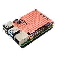 สำหรับ Raspberry Pi 4B แผงระบายความร้อนทองแดงเรดิเอเตอร์ระบายความร้อนโลหะแบบพาสซีฟคูลเลอร์เคสระบายความร้อนด้วยความร้อนแผ่นทองแดงตัวควบคุมอุณหภูมิ