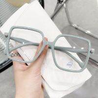 {Paopao glasses} ผู้หญิง39; S แสงสีฟ้าหลักฐานแว่นตากรอบขนาดใหญ่แว่นตาตารางแว่นตา O Ptical ปรากฏการณ์ป้องกันแสงสีฟ้าคอมพิวเตอร์แว่นตาสำหรับผู้หญิง