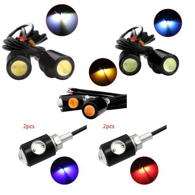 ：》{‘；； 1Pair Universal Motorcycle LED Mini Turn Signal Eagle Eye Shape Turn Indicators For Kawasaki For Honda
