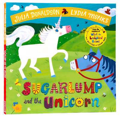 Candy and unicorn original English picture book sugar lump and the unicorn famous Julia Donaldson Julia Donaldson childrens English Enlightenment Ladybug listening to the story Lydia monks