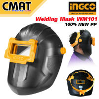 INGCO หน้ากากอ๊อก หน้ากากเชื่อม สวมหัวเปิด-ปิดได้ สีดำ รุ่น WM101