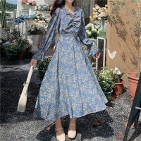 IELGY High Waist Dress Casual Wrap A Floral