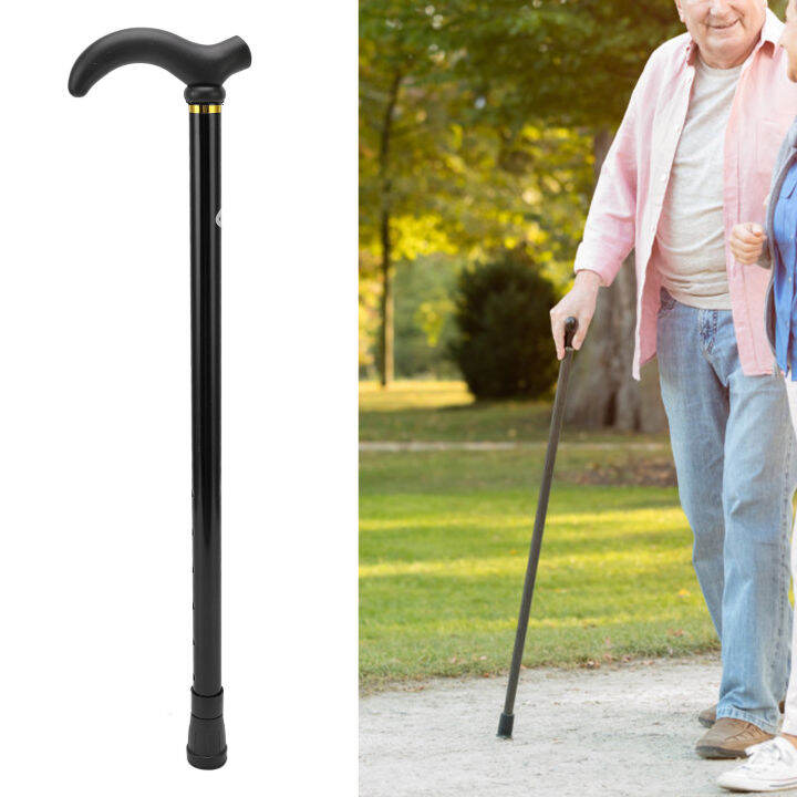 [HBX] Adjustable Walking Cane With Rubber Tip Ergonomic Aluminum Alloy Walking Stick Cane For