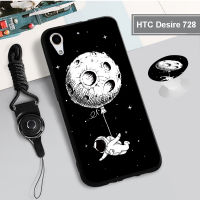 ?ใหม่คุ้มครองเต็มรูปแบบซิลิโคนกรณี HTC Desire 728/816/830/D12บวก/D12การ์ตูน Soft TPU ปกโทรศัพท์มือถือที่มีรูปแบบเดียวกันแหวนยึดและเชือก