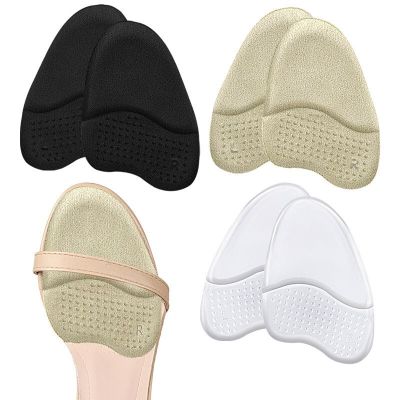 Forefoot Insert Cushion Pads Women Soft Orthopedic Insoles High Heels Insoles Anti-slip Foot Pain Relief Pads Gel Shoe Insert Shoes Accessories