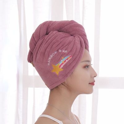 Women Girls Magic Microfiber Shower Cap Towel Bath Hats for Women Dry Hair Cap Quick Drying Soft for Lady Turban Head Showerheads