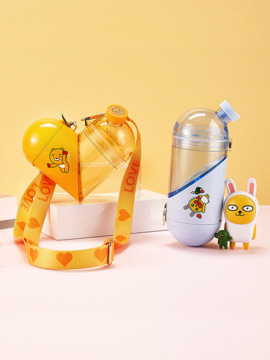 creative-bottles-heart-shaped-cup-storage-outdoor-fitness-sports-creative-frosted-water-bottle-portable-rope-travel-tea-cup-gift