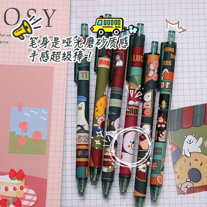 bv-amp-bv-พร้อมส่งในไทย-a214-pen-black-sign-pen-ปากกาหมึกสีดำ-ปากกา-ปากกาดำ-ปากกาแบบกด-เบา-เขียนลื่น-หมึกดี-black-pen