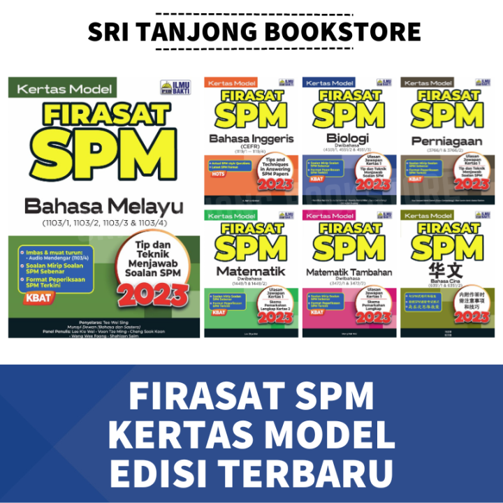 [st] Ilmu Bakti Buku Latihan 2023 Firasat Spm Kertas Model Spm Edisi