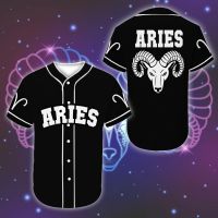 Aries Zodiac Baseball Tee Jersey Shirt Shirt All Over Printed 3d s 4XL Men Shirt