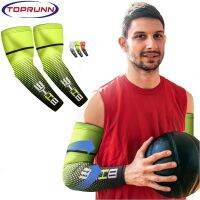 TopRunn 1Pair  Unisex Ice Silk Arm Sleeves UV Protection Sleeves Arm Cooling Sleeves for Men Women Cycling Driving Golf Running Sleeves