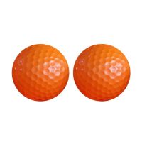 2Pcs Practical Golf Balls Wear Resistant Golf Light Balls Smooth High Visibility Golf Light Balls Easy to Carry